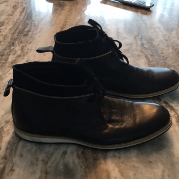 Mens Leather Ankle Boots - Picture 2 of 5